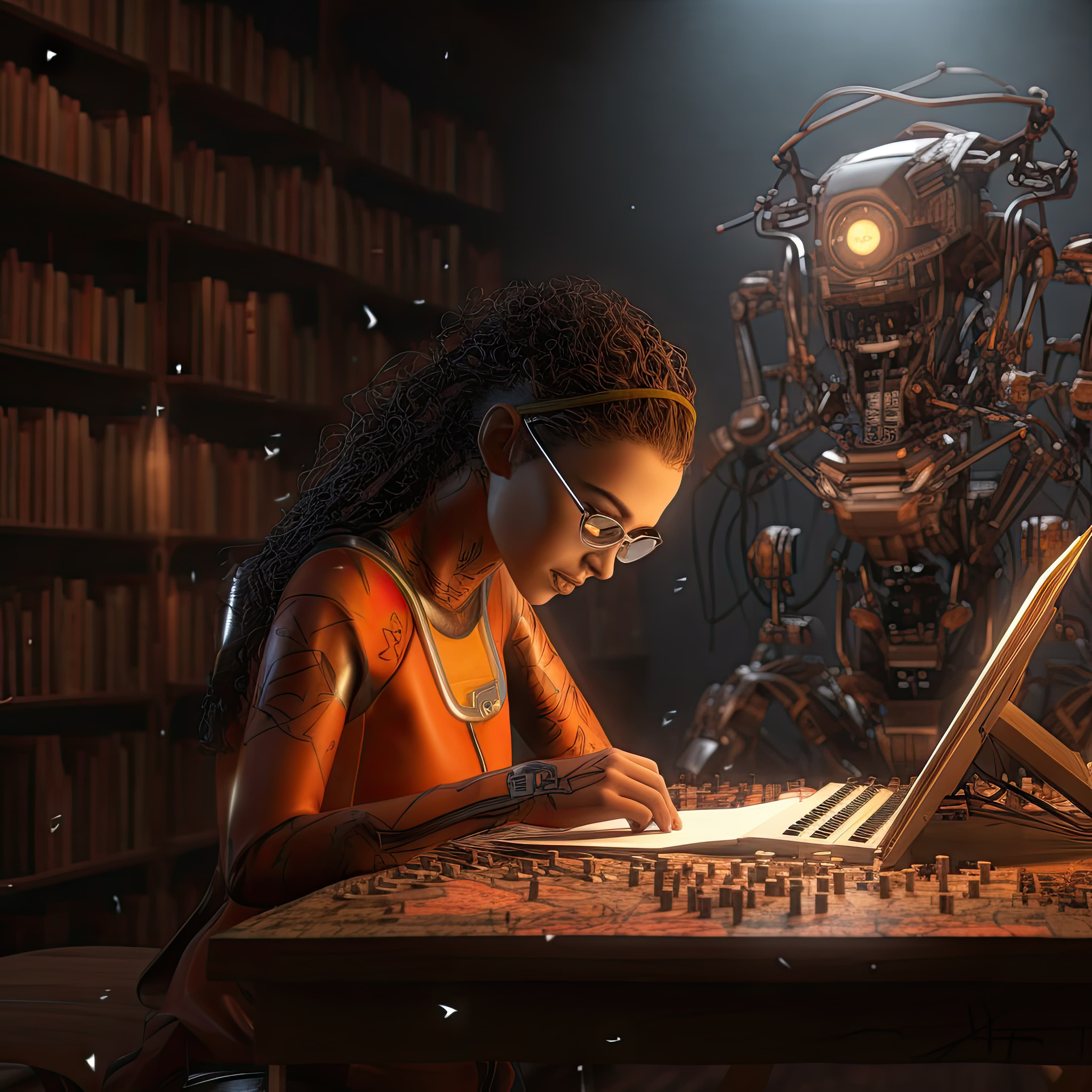 Student using AI learning platform